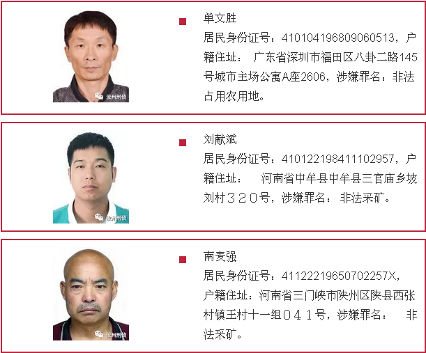 2018年4月15日汝州市公安局附:涉黑恶逃犯名单举报电话:110为了贯彻